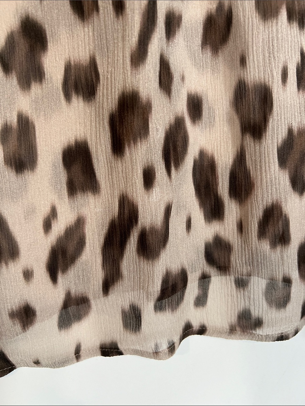 Anine Bing Kacey Silk Leopard Print Blouse Size Medium - Picture 14 of 16